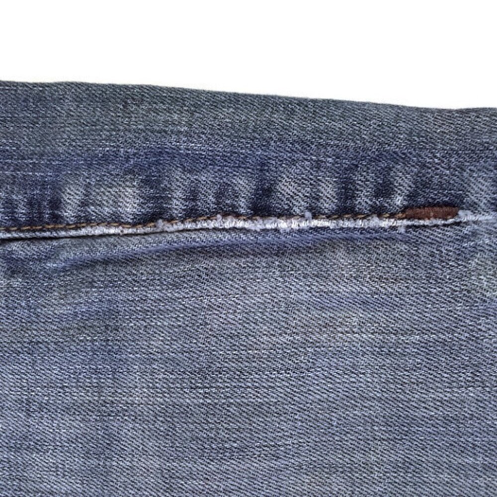 Calvin Klein Women's Straight Leg Distressed Denim Blue Jeans Size 28 - Picture 8 of 12